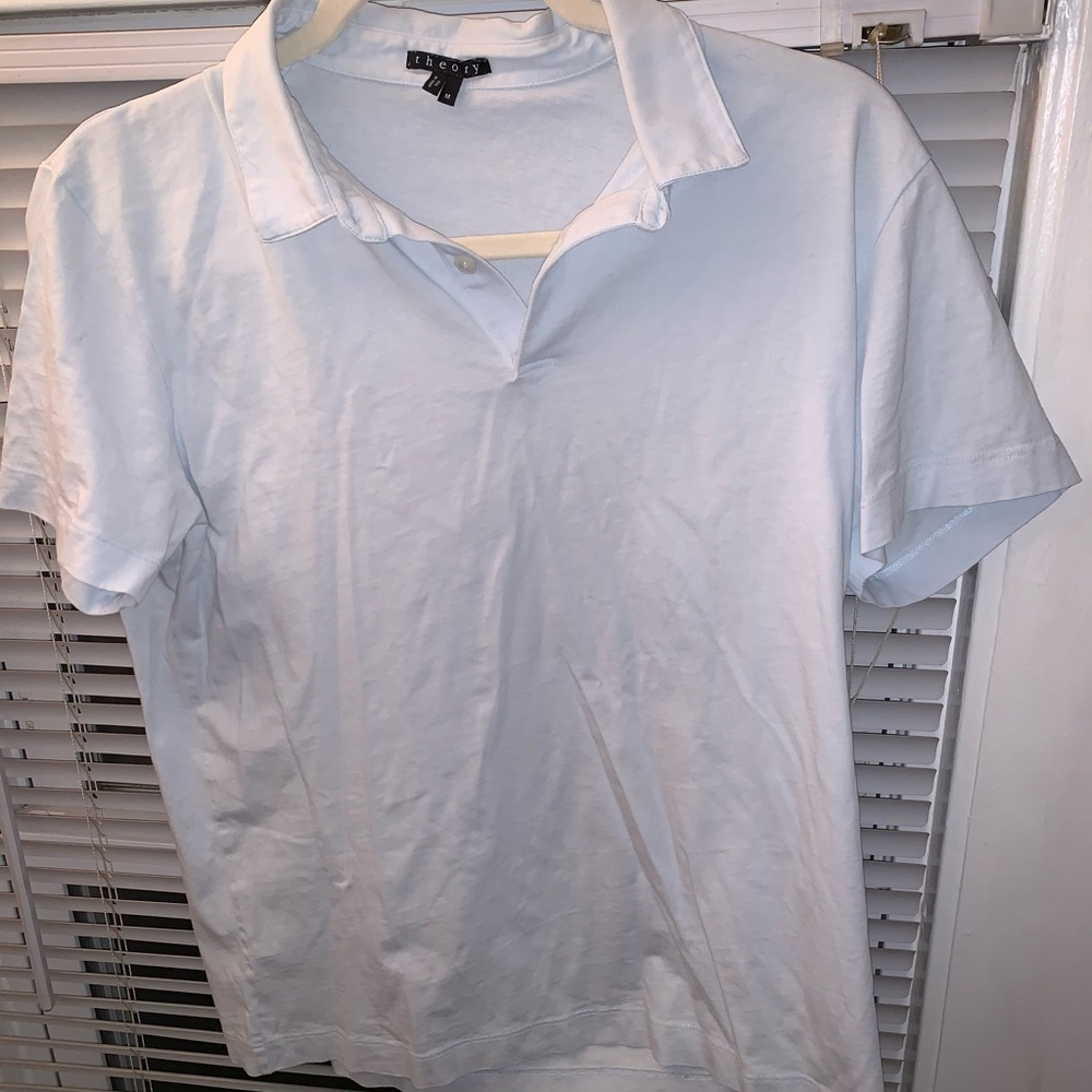 Light blue theory collared shirt